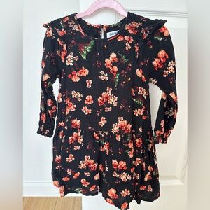 Floral print fall dress 4T